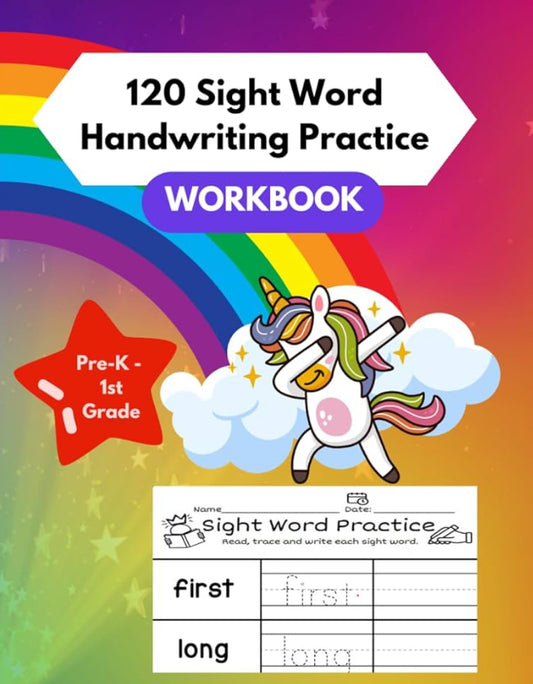 120 Sight Word Handwriting Practice Workbook